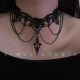 「华丽巴洛克」暗黑Lolita哥特洛丽塔蕾丝万圣choker十字架锁骨链