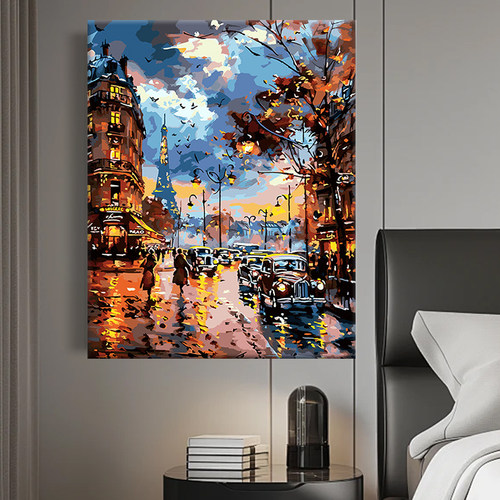 手工填色diy人物油彩丙烯画