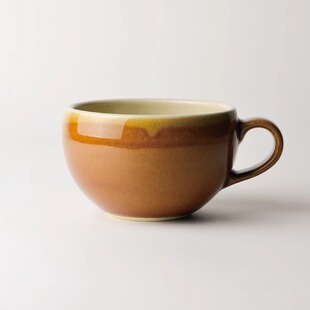 日本 益子烧 陶瓷咖啡杯 咖啡拉花拿铁杯300ml