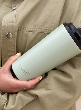 澳洲Fressko咖啡杯吸管杯VentiTumbler 20oz冰茶冰沙水果水杯陶瓷