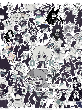 50张Fundamental Paper Education行为基准动画笔记本卡通diy贴纸