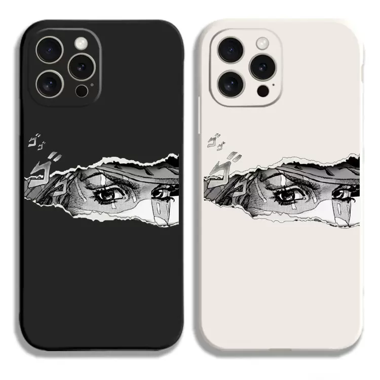 JOJO的奇妙冒险杰洛眼神手机壳适用iphone15promax硅胶vivoiqoo苹果14小红米k60华为pura70一加9oppo黑鲨三星