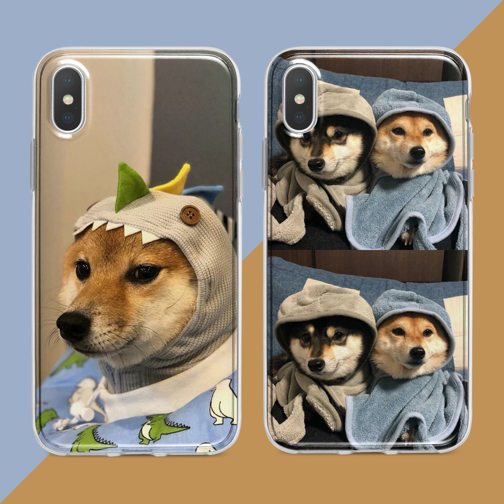 睡衣柴犬狗狗搞怪适用oppo手机壳