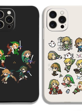 塞尔达传说Q版王国之泪手机壳适用iphone15proma硅胶vivoiqoo12苹果14小红米k60华为pura70oppo一加三星黑鲨4