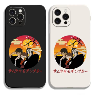 动漫混沌武士Samurai champloo手机壳适用iphone15promax硅胶vivoiqoo苹果14小红米k60华为pura70oppo三星s23