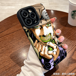 大金牙杰洛JOJO奇妙的冒险手机壳适用苹果16promax小米15红米k80硅胶华为pura70周边vivo羊皮oppo一加三星s25