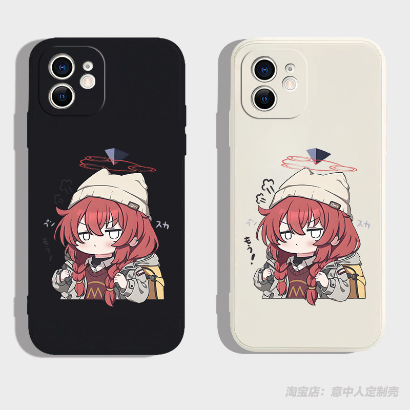 碧蓝档案周边小涂真手机壳适用苹果iphone17硅胶vivo小米15红米k90荣耀400华为pura80全包oppo一加13三星s26u