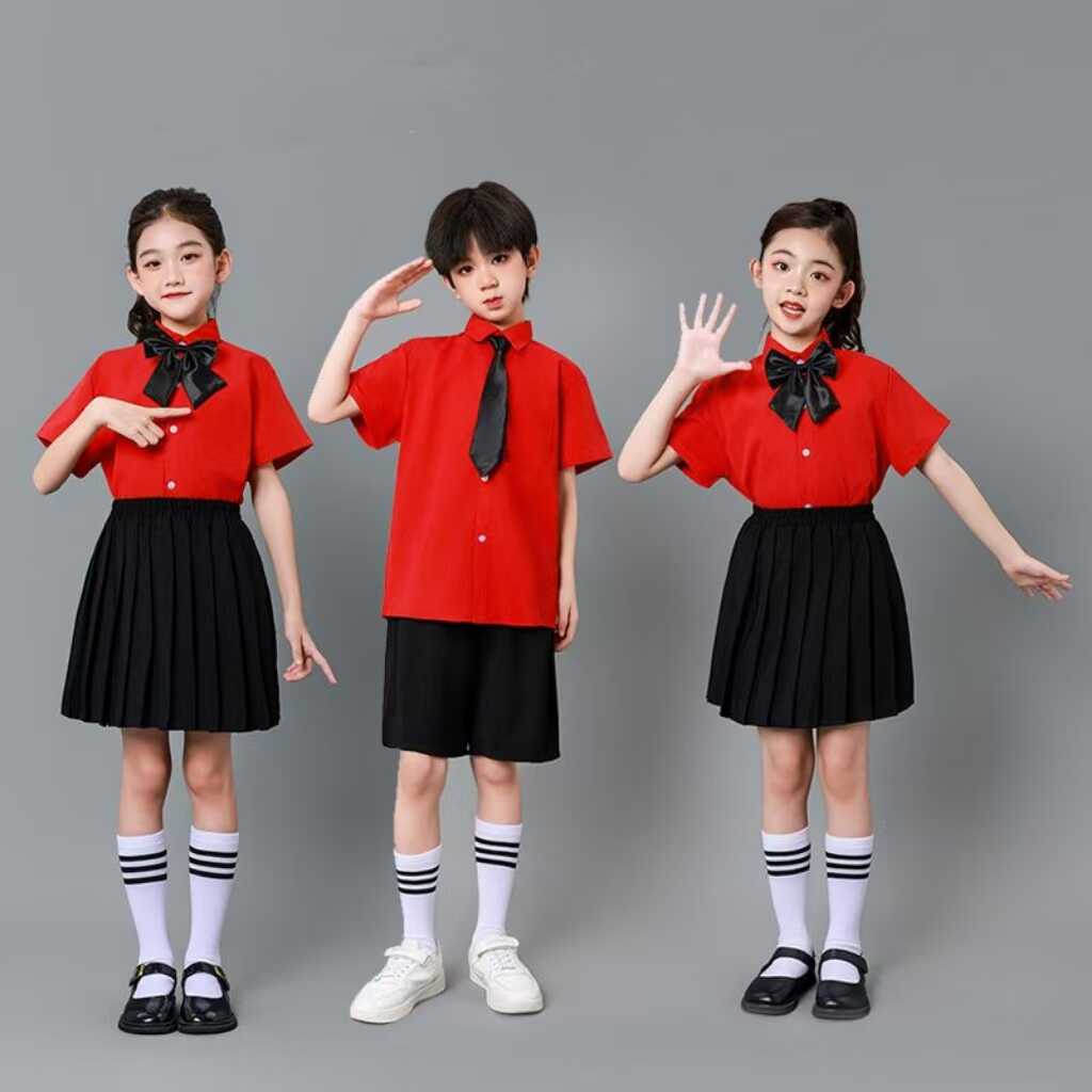 元旦儿童演出服学院风诗歌朗诵服装幼儿园园服小学生合唱毕业班服
