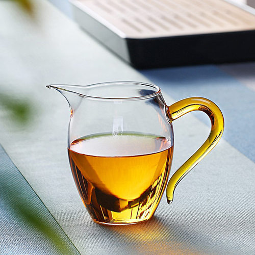 玻璃耐热加透明加厚厚分茶器