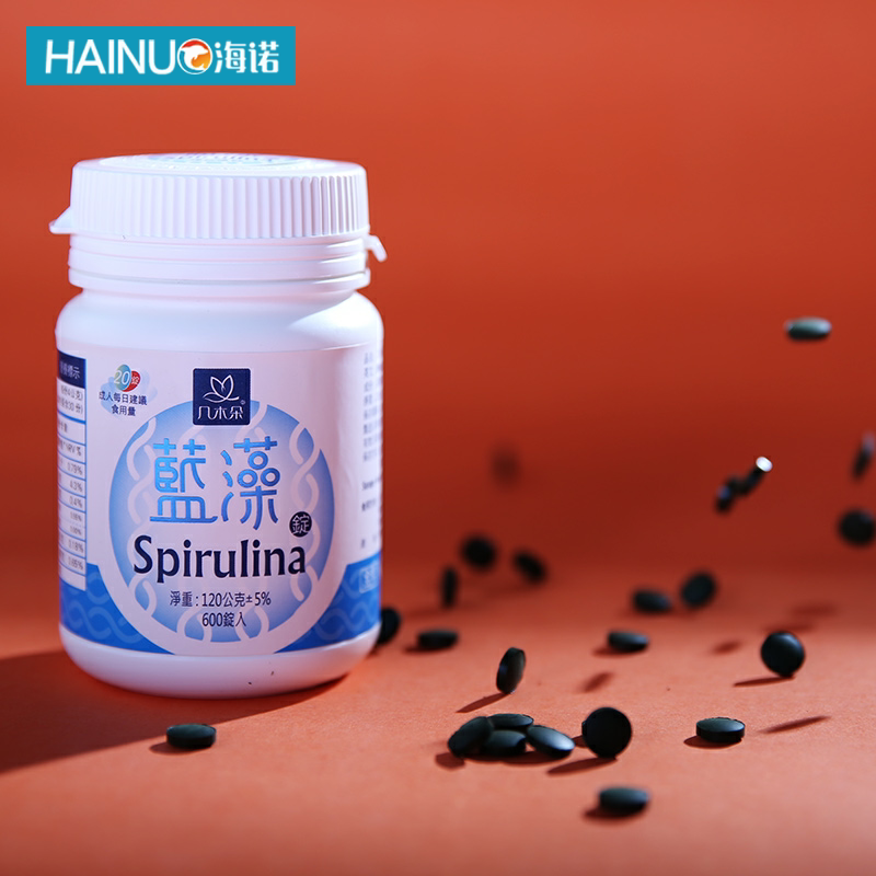 台湾几木朵蓝藻120g 进口素含量螺旋藻片破壁蛋白核小球藻片GY
