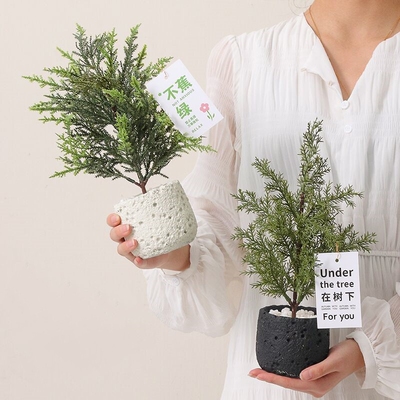 小清新仿真绿植假花盆栽