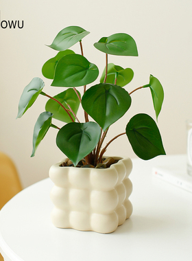 ins风假绿植仿真小盆栽室内仿真花摆设办公桌面装饰室内绿色摆件