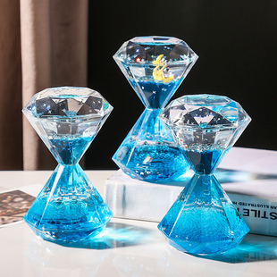 油滴沙漏玩具流沙瓶礼物宇航员水油流体创意摆件解压书桌面小物件