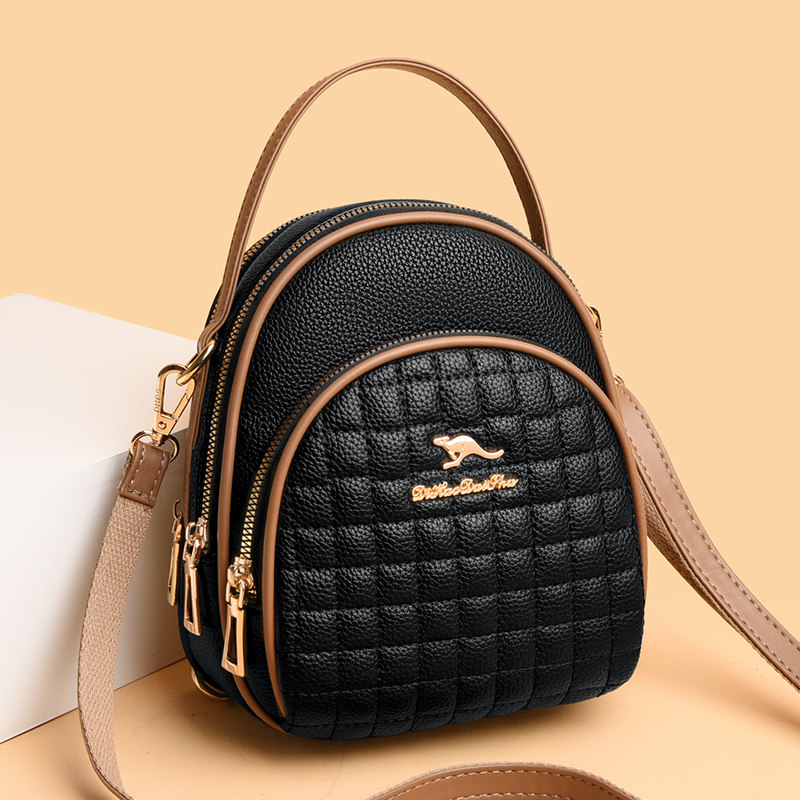 真皮包包女2024新款多功能三用女士双肩包牛皮单肩包斜挎小包背包