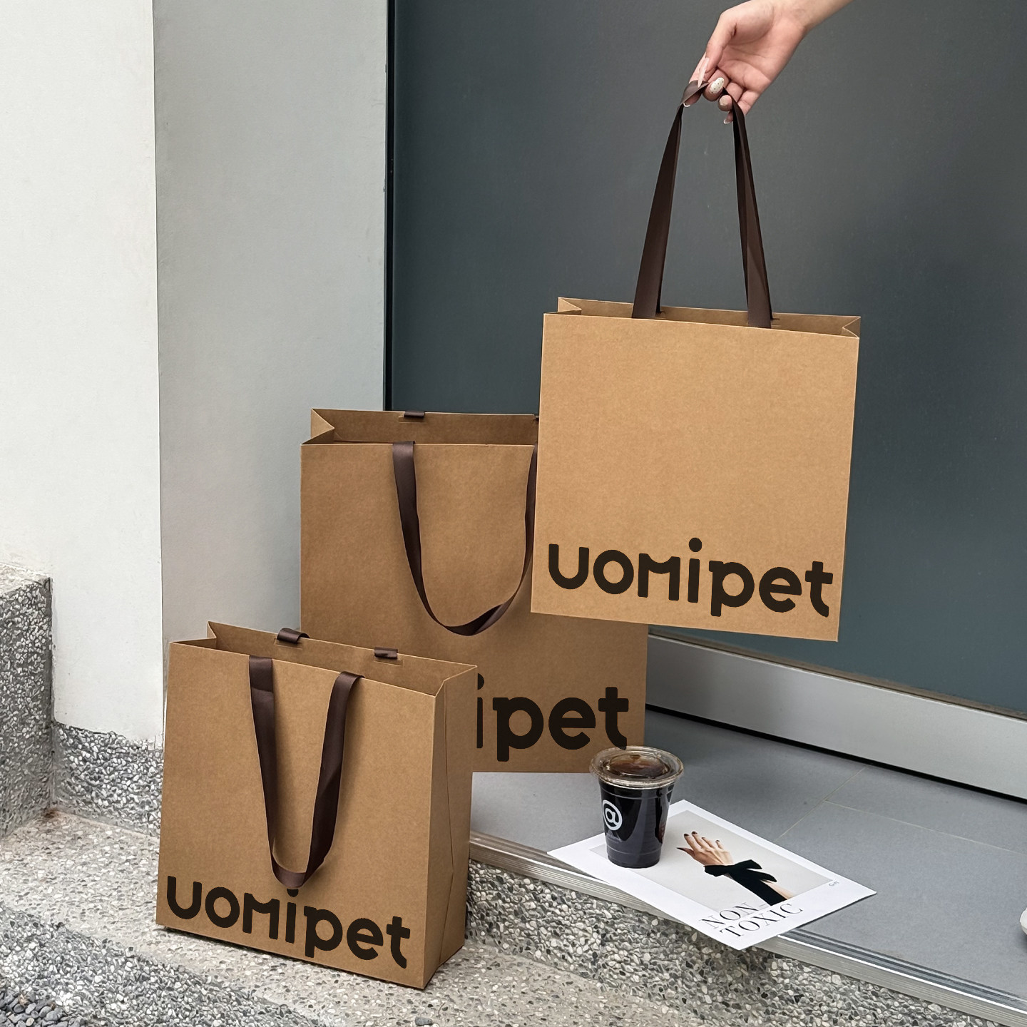 开业伴手礼手提纸袋定制企业礼品袋女装化妆品珠宝门店打包袋logo