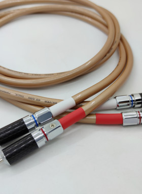 英国 /鲨鱼SP18122G 无氧铜镀银音频发烧信号线 RCA头 CD功放线