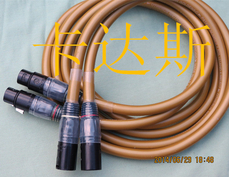美国 卡达斯 GOLDEN5-C 发烧音频线 平衡线 功放信号线