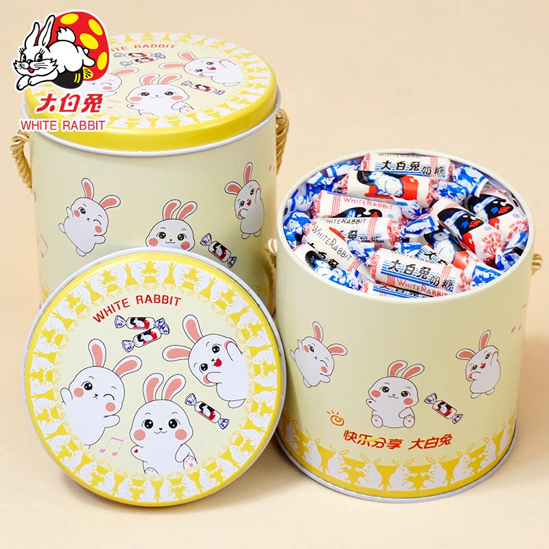 大白兔奶糖混合口味糖果38女王节礼盒创意零食糖果送生日礼物400g