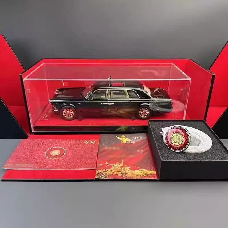 世纪龙 1:18 红旗CA7600J车模摆件 红旗HQE 合金仿真汽车模型礼品