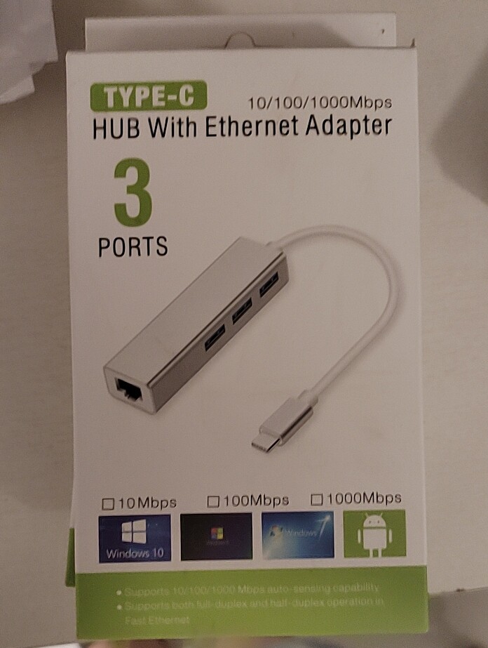 网卡USB扩展器3.0转千兆RJ45集线器typec网线转换器USB HUB扩展坞