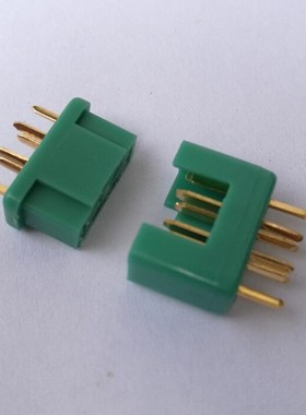 MPX插头 6P 绿色6角插头 电池插头 充电器插头