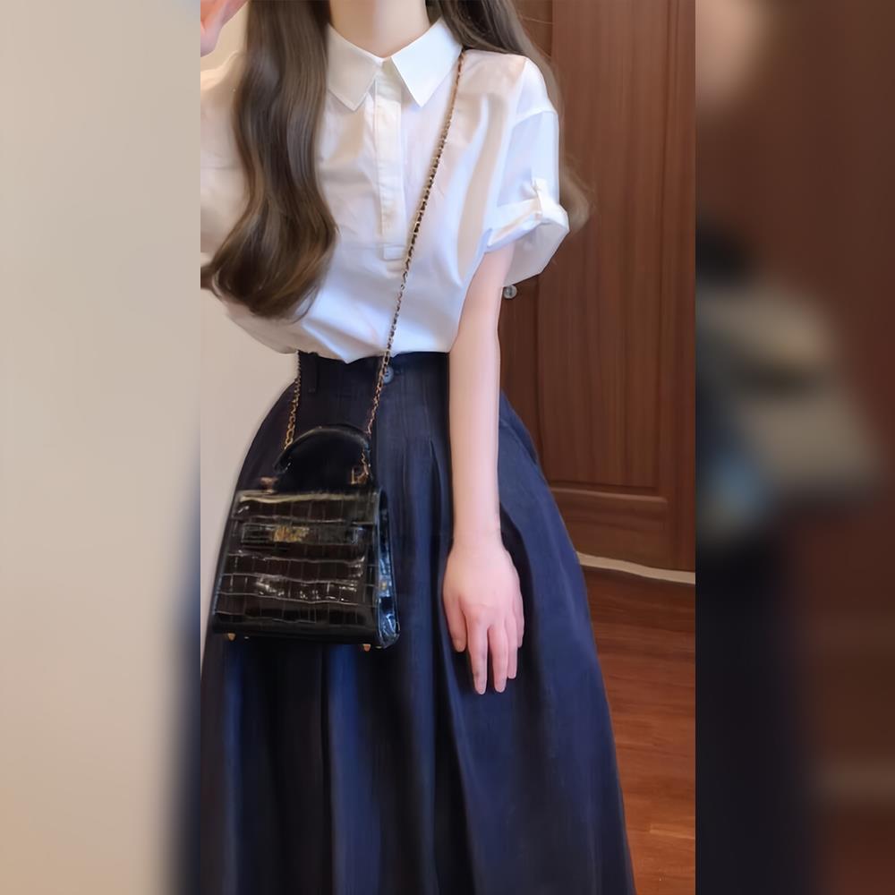 夏季女装2025新款超洋气绝美漂亮高级感女友约会穿搭套装连衣裙子