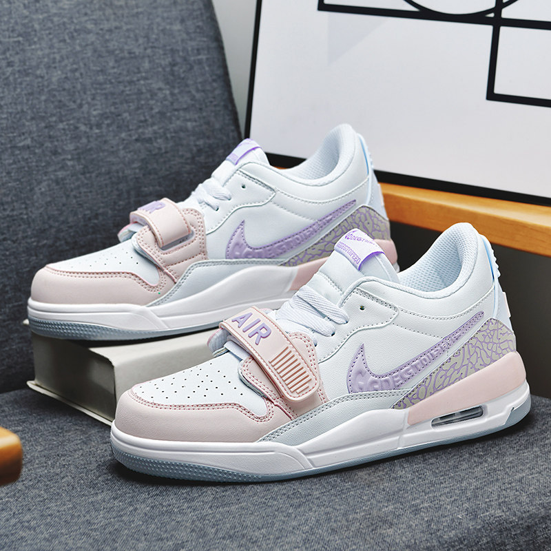 2026新款正品aj312玲娜贝尔低帮板鞋3l2休闲女款减震学生篮球鞋子