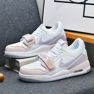 2026新款正品aj312玲娜贝尔低帮板鞋3l2休闲女款减震学生篮球鞋子