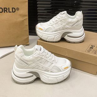 潮 3031323334小码 小个子厚底增高9公分网面老爹鞋 夏季 轻便运动鞋