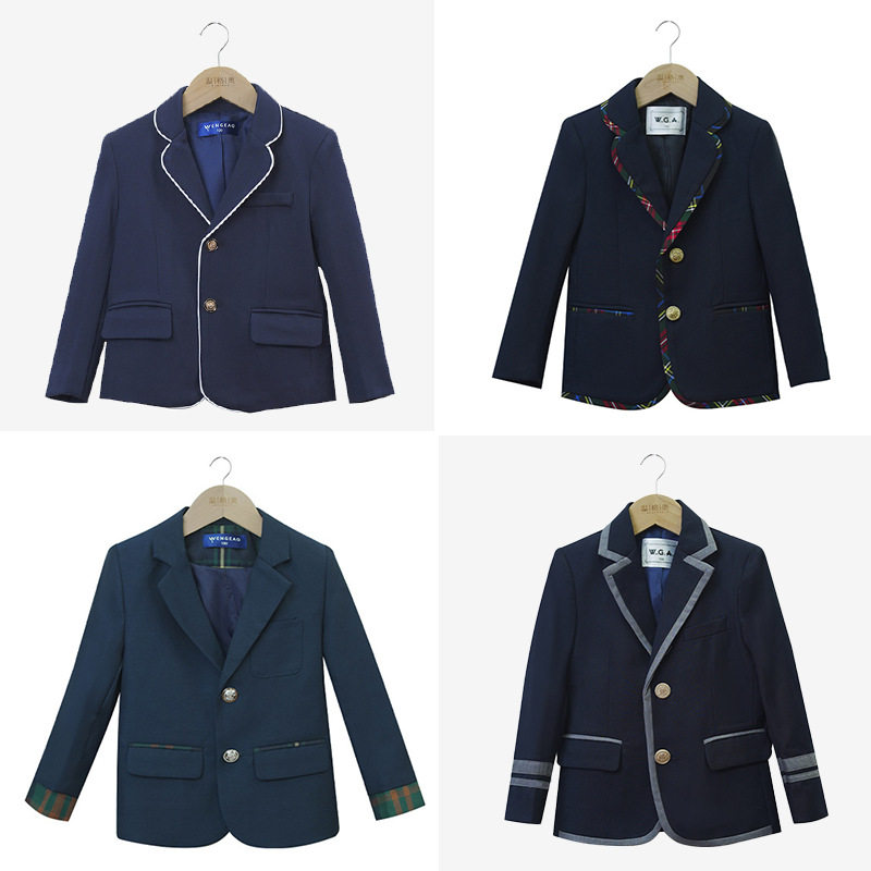 男女童学院风校服西装外套