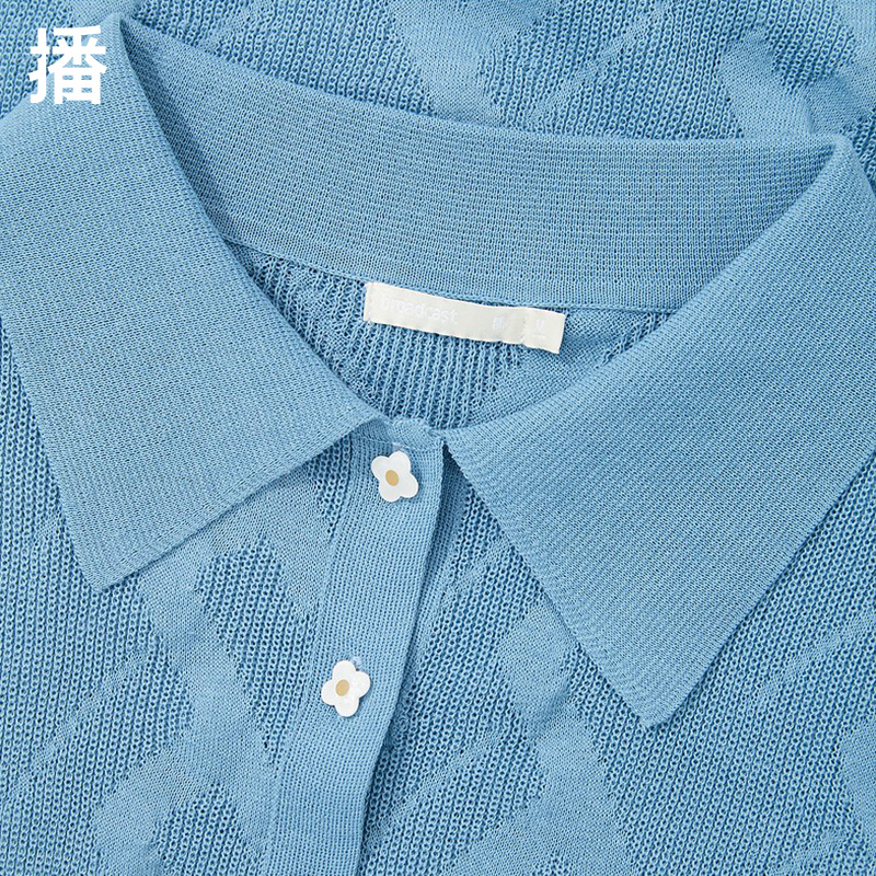 播针织连衣裙夏季女收腰2023新款通勤显瘦气质拼接短袖中长裙子