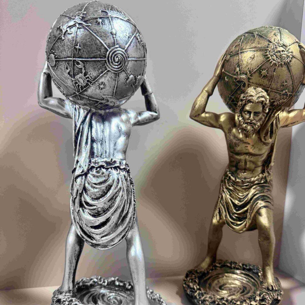 擎天神希腊神话树脂工艺摆件艺术品餐厅咖啡厅酒吧玄关装饰品