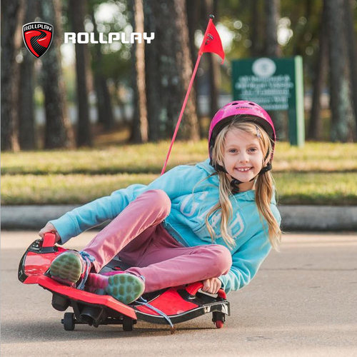 美国rollplay平衡女孩滑板漂移车