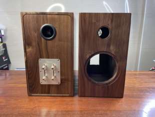 家用音响6.5寸通用 黑胡桃木纯实木箱子书架箱空箱子汽车音响改装
