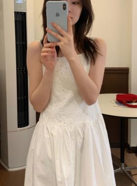 【Niche Young】 贝果 气质时尚休闲无袖甜美连衣裙 Y6003