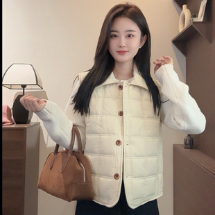 氧气感 Young 短款 时尚 外穿棉马甲Y5394 百搭宽松韩版 Niche