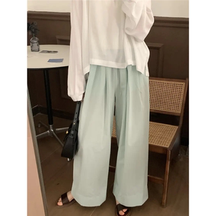 和风细雨 Young 时尚 休闲夏季 B80601 宽松纯色休闲裤 Niche