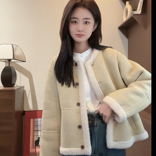 韩版 浅时光 Young 百搭宽松加绒秋冬ins加厚外套Y5351 Niche