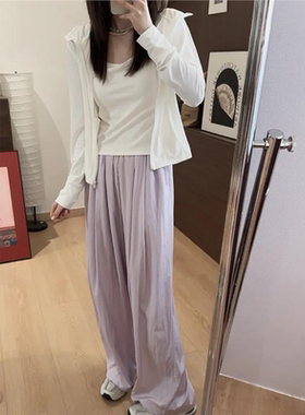 【Niche Young】理想 高腰休闲春夏薄款垂感休闲裤 P60583