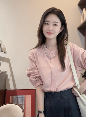 【Niche Young】三三两两气质时尚百搭小众韩版设计感衬衫QD10591