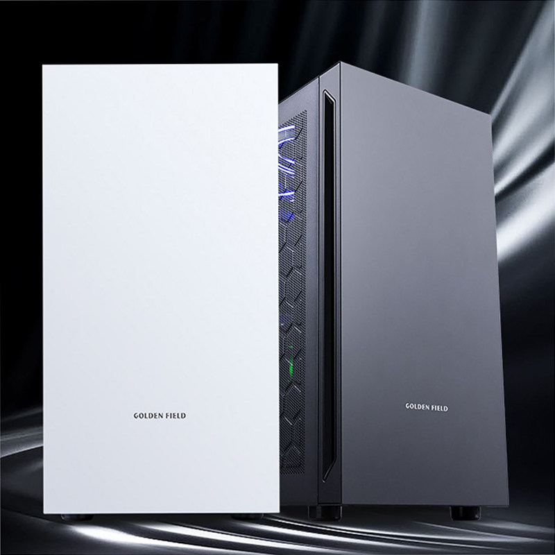 金河田荣耀台式电脑机箱 diy简约静音matx迷你游戏水冷主机箱外壳