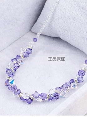 水晶生日礼物韩版时尚风多色吊坠