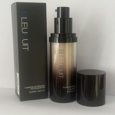 清仓！深蓝彩妆黑魅润泽粉底液干混油皮轻薄控油遮瑕霜保湿持久