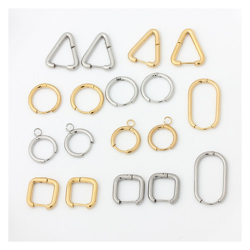 钛钢不锈钢18K金耳扣不褪色