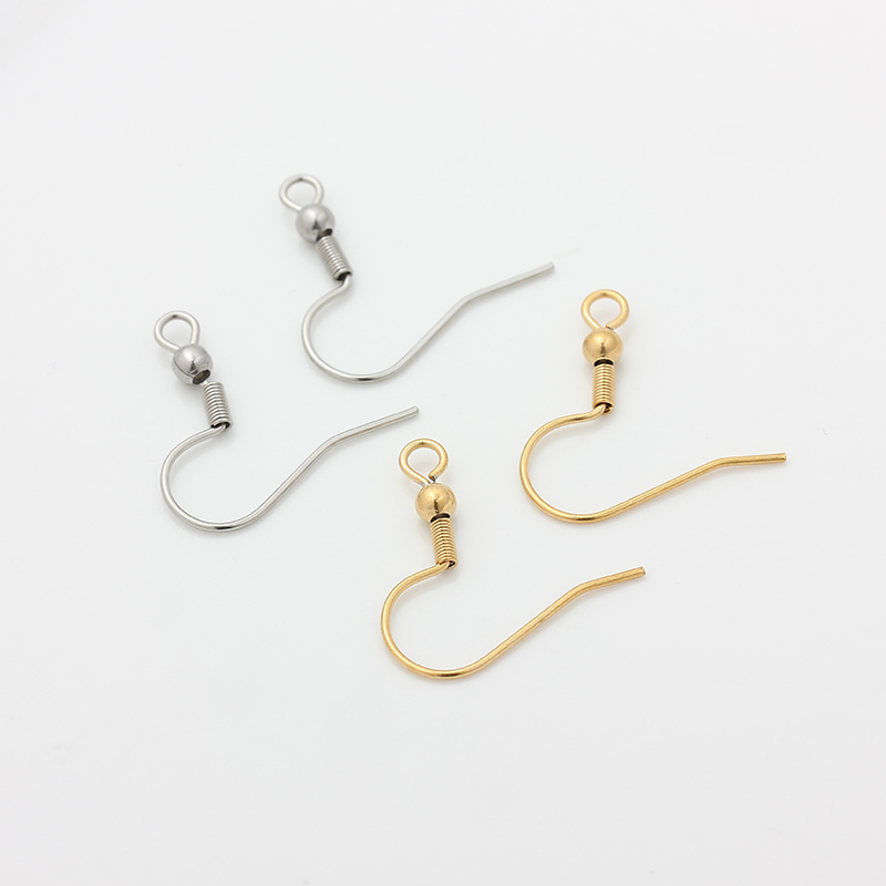 不锈钢钛钢镀真金耳钩耳环配件