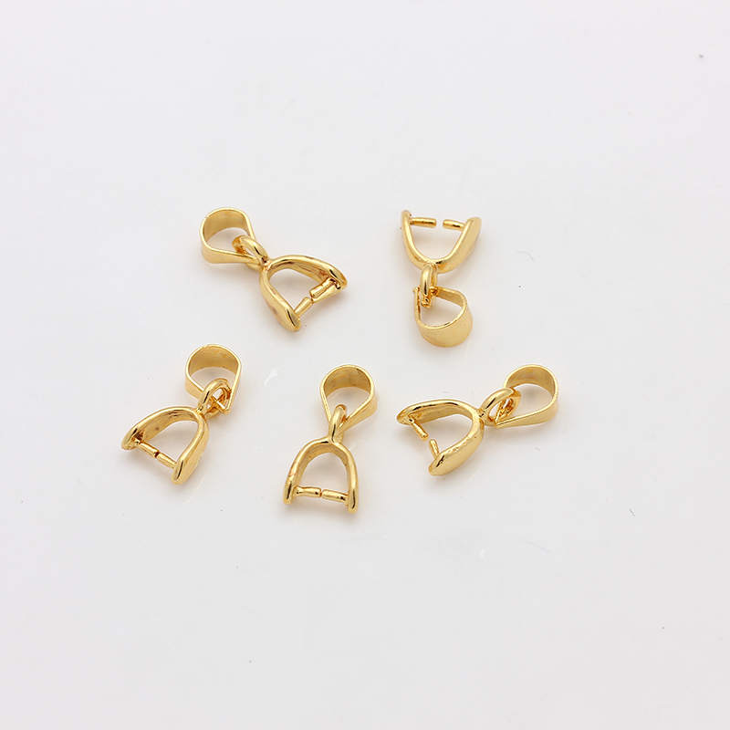 18K包金铜镀真金夹扣吊坠扣头