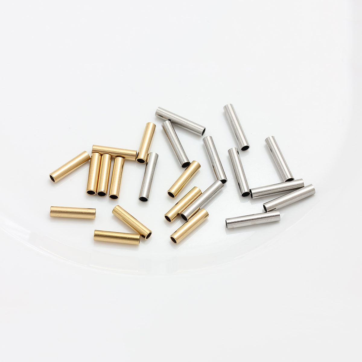 18K金不锈钢钛钢小圆管子不掉色