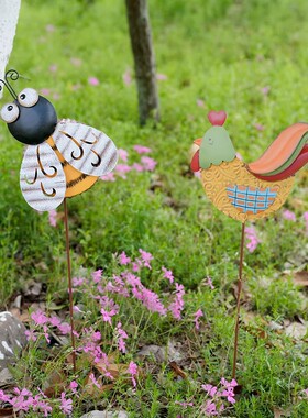 可爱卡通蜜蜂小鸡花园装饰