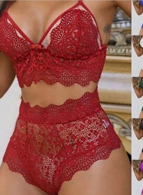 Sexy lingerie three-point style, lace bra set三点式蕾丝内衣