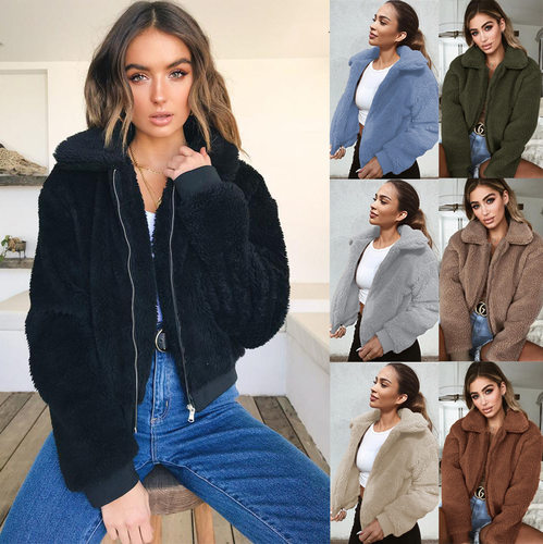 Women's warm velvet jacket jacket top女装保暖绒外套夹克上衣
